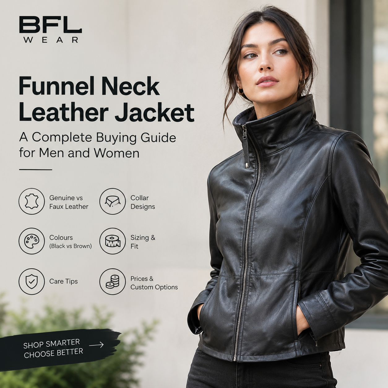 Funnel Neck Leather Jacket: A Complete Buying Guide for Men and Women