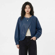 Asymmetric Cocoon Leather Jacket | Premium Women’s Leather Jacket