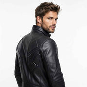 Architectural Panel Leather Jacket | Stylish Premium Structured Jacket