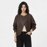 Asymmetric Cocoon Leather Jacket | Premium Women’s Leather Jacket
