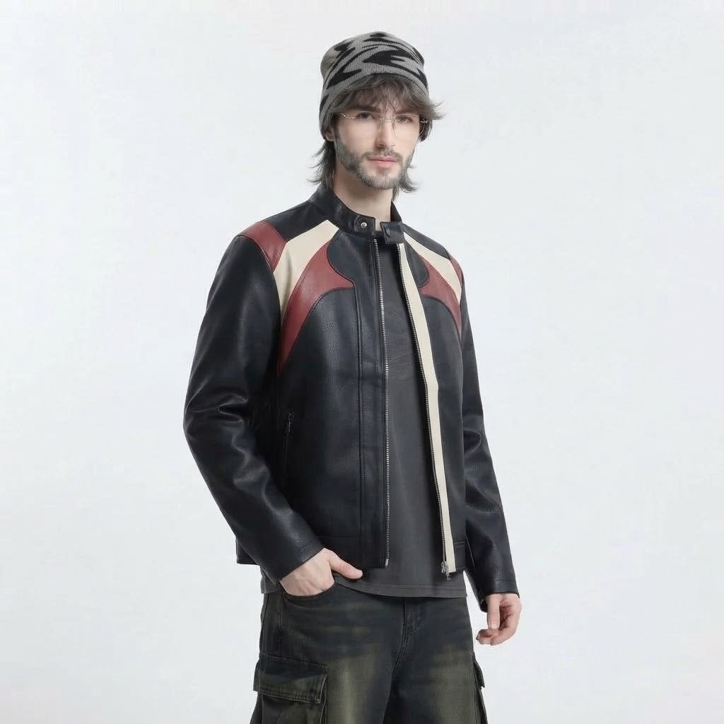 Men’s Game Day Leather Jacket | Premium Genuine Leather Jacket