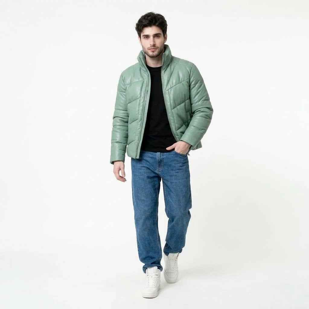 Men’s Technical Panelled Puffer Jacket | Stylish Premium Winter Jacket