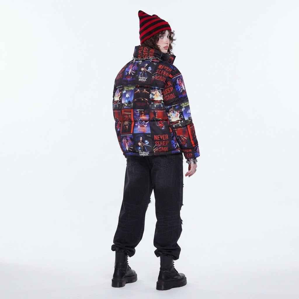 Women’s Halloween Puffer Jacket | Premium Quilted  Jacket for Halloween