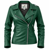 BFL Women’s Emerald Green Genuine Leather Jacket