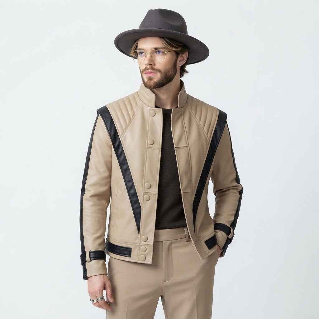 Men’s Faux Leather Party Jacket | Premium Leather Jacket