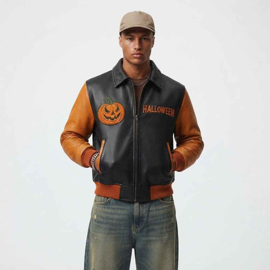 Halloween Leather Jacket | Premium Lambskin Leather Jacket