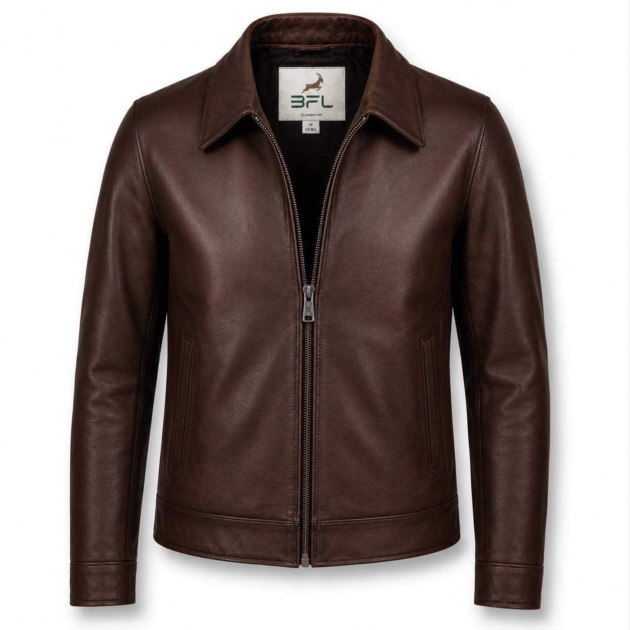 BFL Verona Women’s Classic Brown Genuine Leather Jacket.