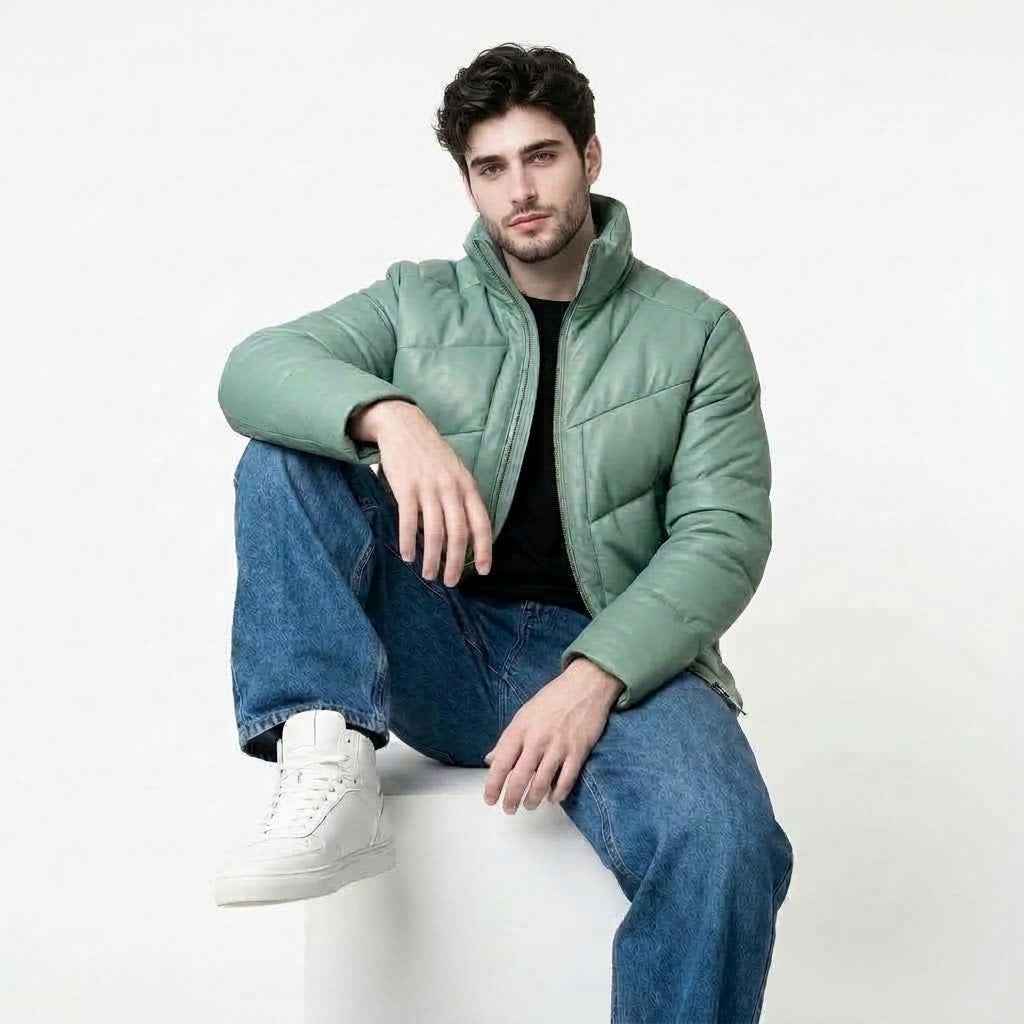 Men’s Technical Panelled Puffer Jacket | Stylish Premium Winter Jacket