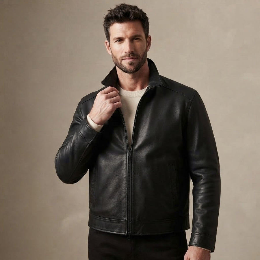 Men’s Genuine Leather Fall Jacket | Premium Autumn Jacket