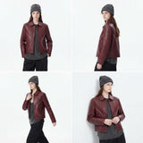 Women’s Valentine’s Day Leather Jacket | Premium Wine Red Leather Jacket
