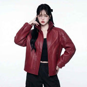 Women’s Sculpted Winter Leather Jacket | Premium Leather