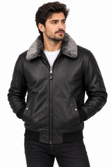 BFL Arctic Aviator Lederjacke – Winter-Fliegerjacke für Herren