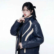 Women’s Sculpted Winter Leather Jacket | Premium Leather
