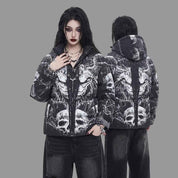 Women’s Halloween Puffer Jacket | Premium Quilted  Jacket for Halloween