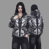 Damen Halloween Steppjacke | Hochwertige Steppjacke für Halloween