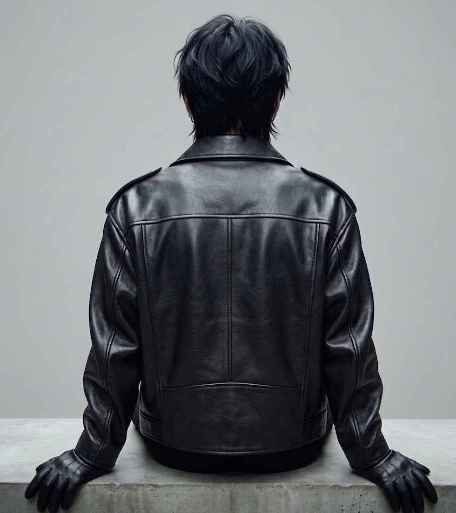 BFL Men’s Titan Black Racer Jacket – Premium Leather Motorcycle Jacket