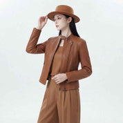 Women’s Leather Moto Fall Jacket | Premium Genuine Leather Jacket