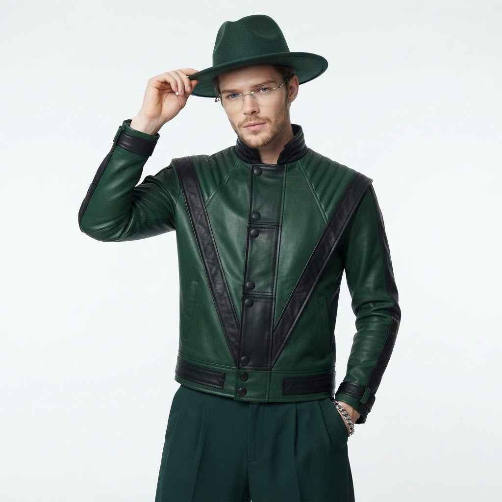 Men’s Faux Leather Party Jacket | Premium Leather Jacket
