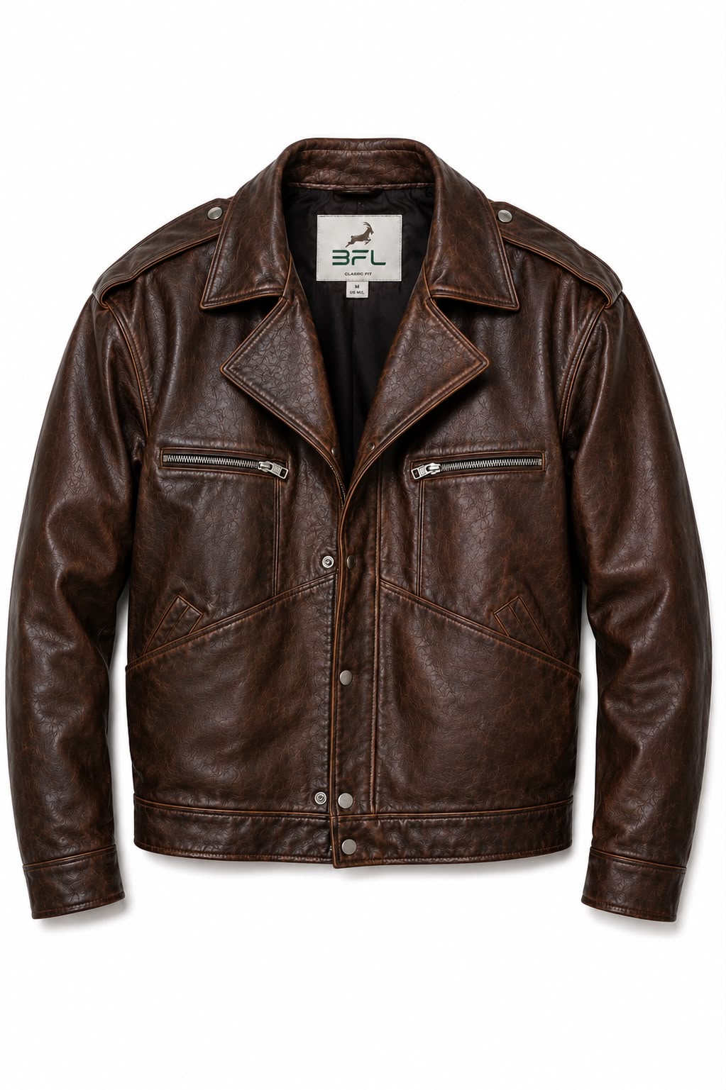 BFL Ardent Women’s Vintage Brown Genuine Leather Jacket.