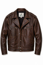 BFL Ardent Women’s Vintage Brown Genuine Leather Jacket