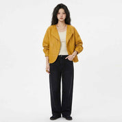Asymmetric Cocoon Leather Jacket | Premium Women’s Leather Jacket