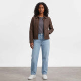 BFL Verona Women’s Classic Brown Genuine Leather Jacket