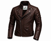 BFL Men's Biker Leather Jacket – Premium Motorcycle Jacket