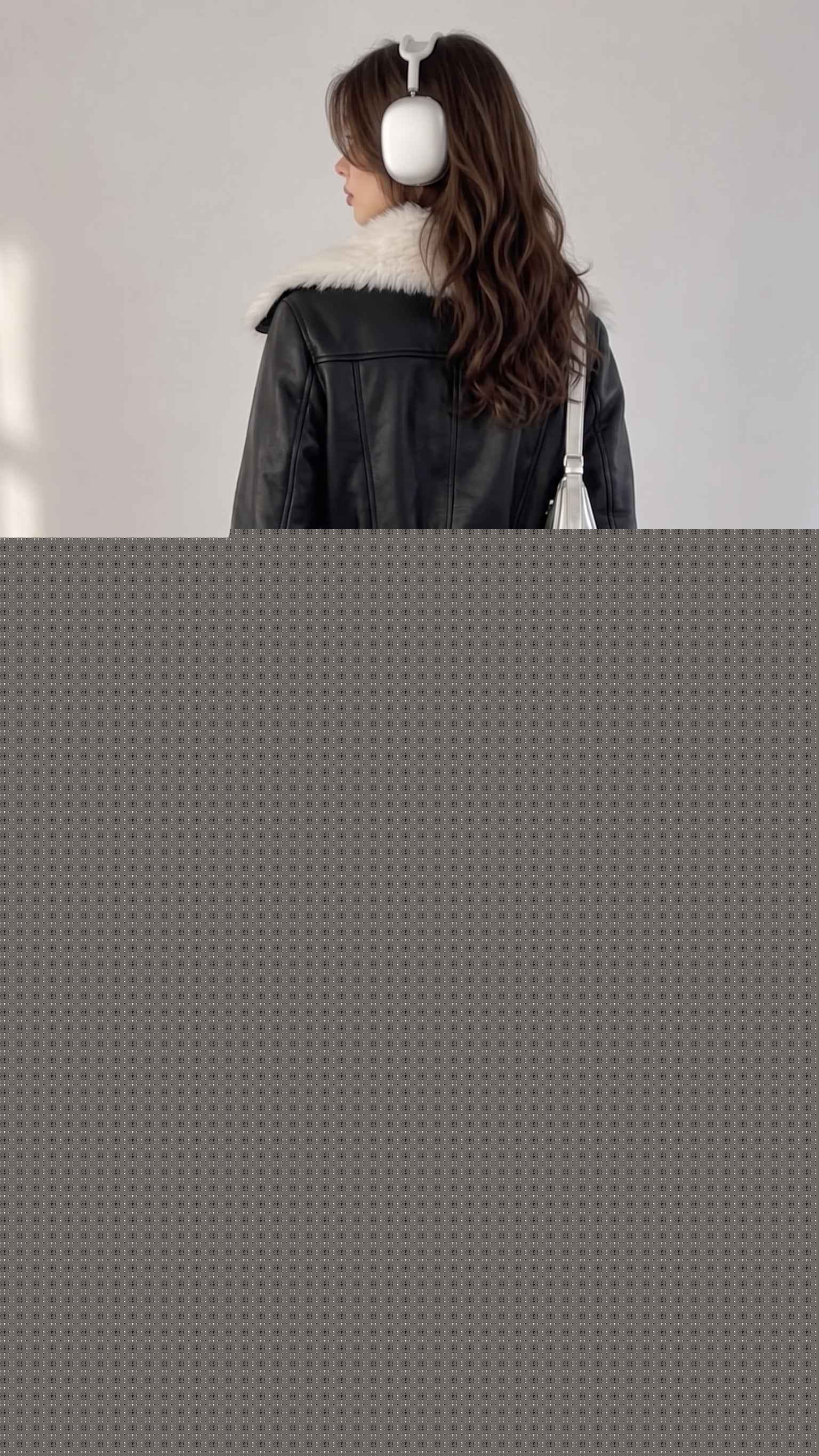 BFL Women’s Sheepskin Leather Fur Collar Jacket – Winter Coat