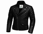 BFL Men's Biker Leather Jacket – Premium Motorcycle Jacket
