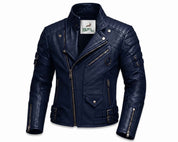 BFL Men's Biker Leather Jacket – Premium Motorcycle Jacket
