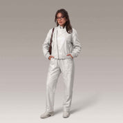 Women’s Moto-Bomber Leather Jacket | Stylish Biker Flight Jacket