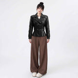 BFL Elegant Sculpted Peplum Jacket – Women’s Premium Leather Jacket