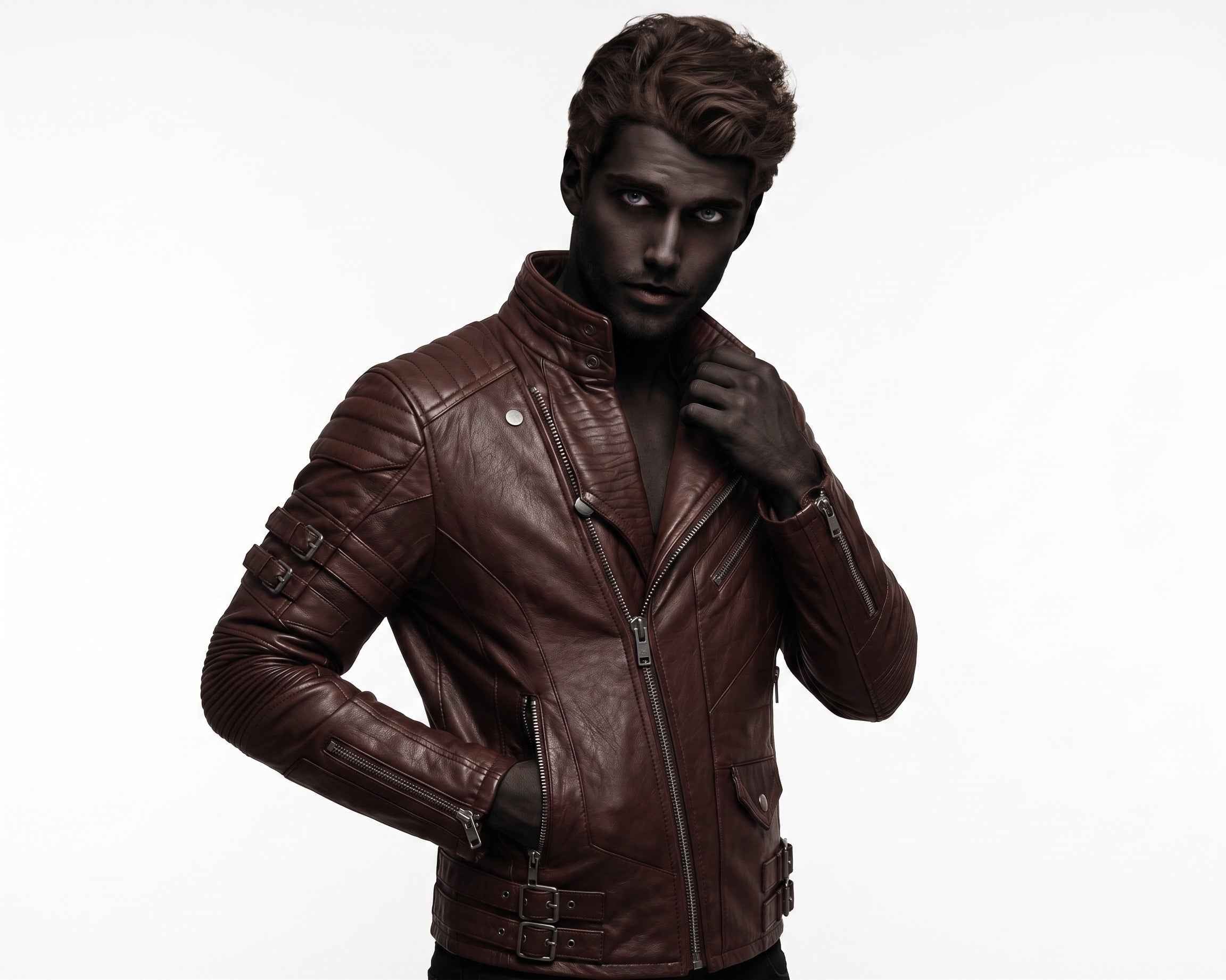 BFL Men's Biker Leather Jacket – Premium Motorcycle Jacket