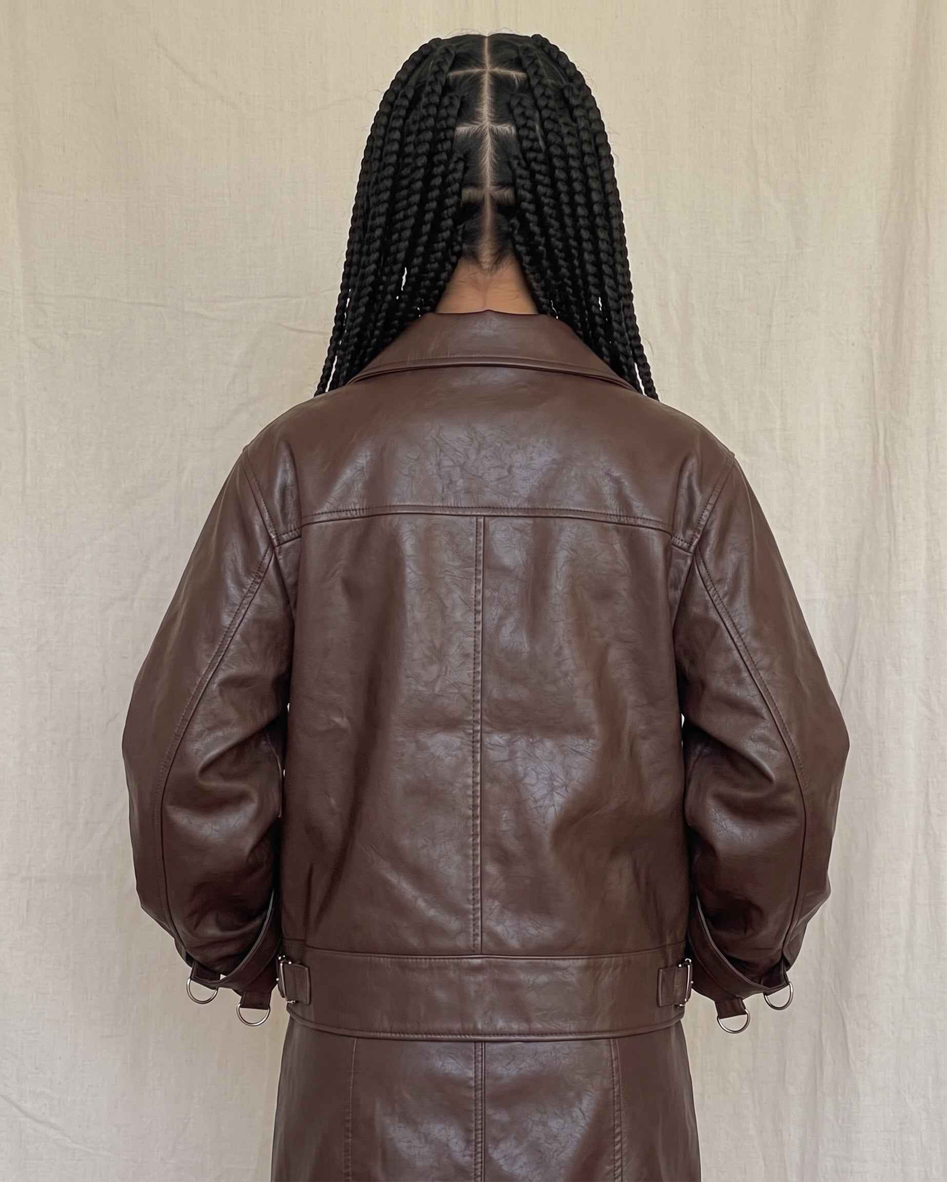 BFL Women’s Dark Brown Leather Jacket