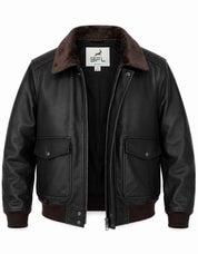 BFL Airman Leather Bomber Jacket – Men’s Aviator Jacket