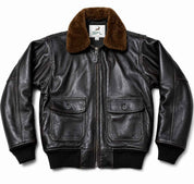 BFL A-2 Leather Flight Jacket – Men’s Classic Aviator Jacket