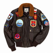 Men’s Combat Flight Jacket | Leather Military Bomber