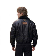 BFL Airman Leather Bomber Jacket – Men’s Aviator Jacket
