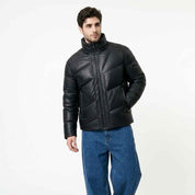 Men’s Technical Panelled Puffer Jacket | Stylish Premium Winter Jacket