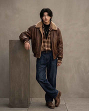 BFL Navigator Jacket – Men’s Premium Leather Bomber Jacket