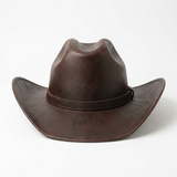 Dark Brown Leather Cowboy Hat – Western Style | BFL