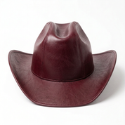 Burgundy hat, front