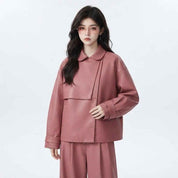 Women’s Oversized Double-Layer Leather Jacket | Premium Leather Jacket