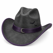 Charcoal cowboy hat, right angle