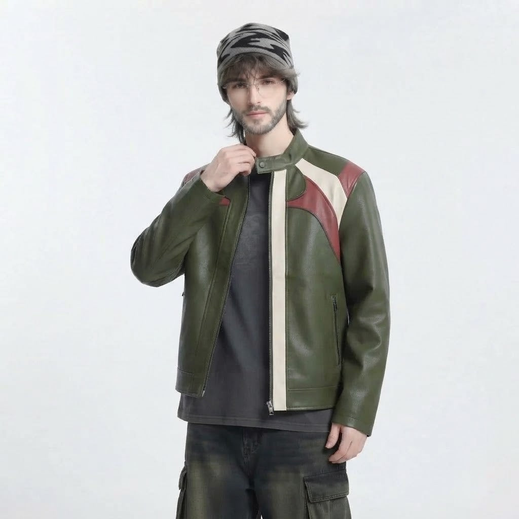 Men’s Game Day Leather Jacket | Premium Genuine Leather Jacket