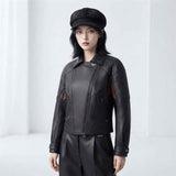 Women’s Spooky Season Leather Jacket | Spiderweb & Bat Detail Fashion Jacket
