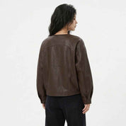 Asymmetric Cocoon Leather Jacket | Premium Women’s Leather Jacket