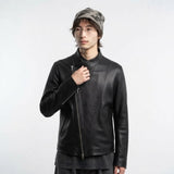 Men’s Asymmetric Leather Jacket | Premium Genuine Leather