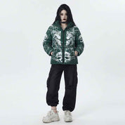Women’s Halloween Puffer Jacket | Premium Quilted  Jacket for Halloween