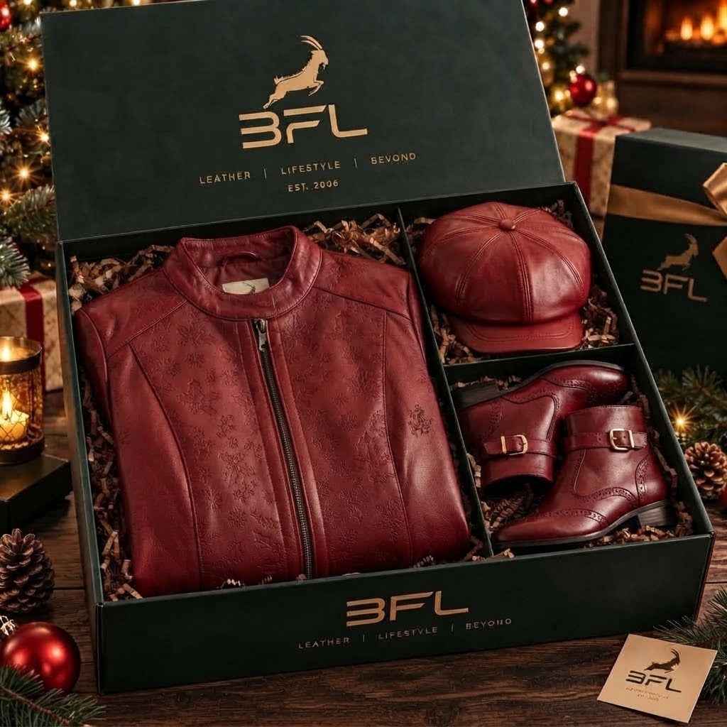 Premium Christmas Leather Gift Box – Luxury Holiday Gift Collection
